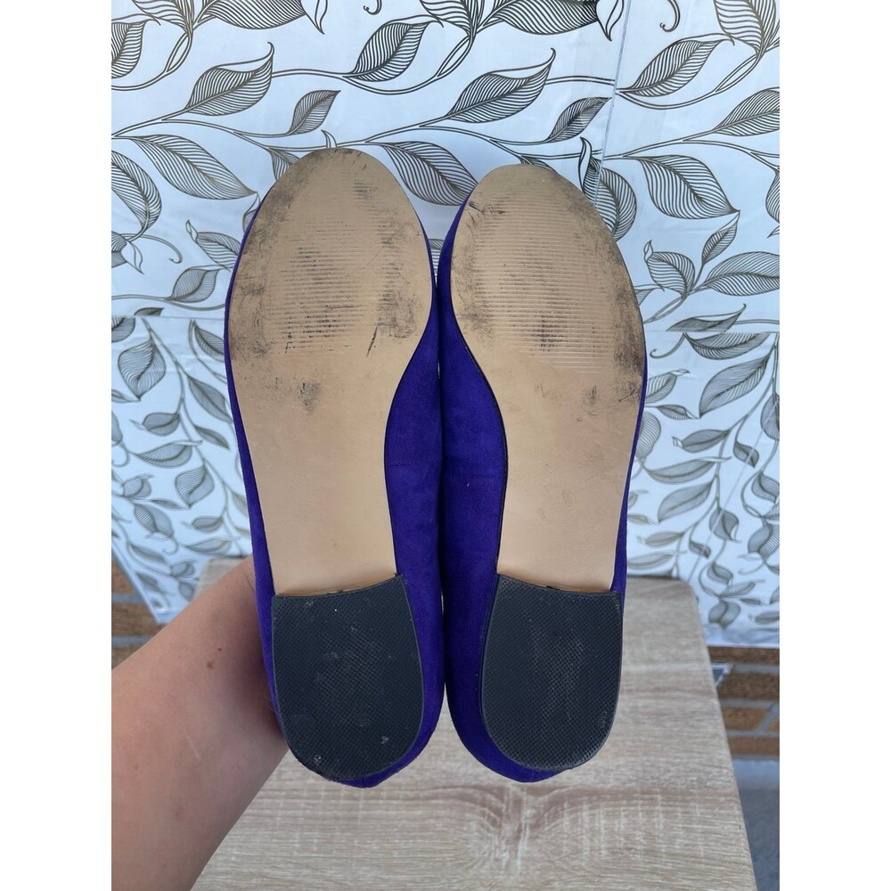 Rara Avis Iris Apfel Purple Suede Glasses Flats Loafers 9M Quirky - Picture 6 of 8